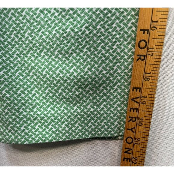 Talbots Womens Heritage Cropped Pants Size 10 Green & White Patterned Beachy - Picture 7 of 15